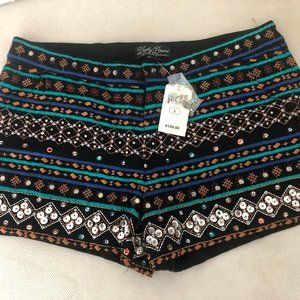 Lucky Brand Embroidered Sequin Shorts